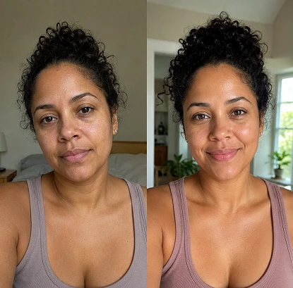 Emily Brown, before and after